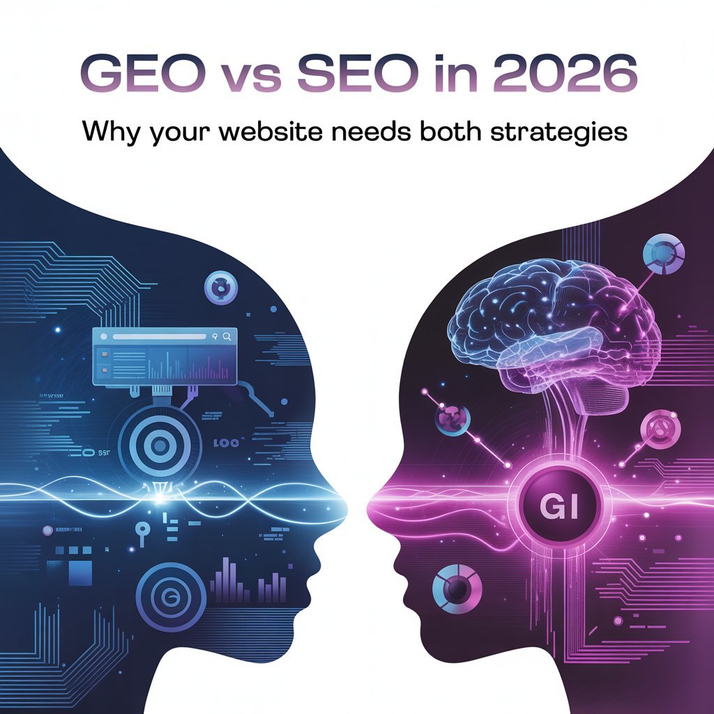 GEO vs SEO 2026 – simple comparison for AI and search visibility