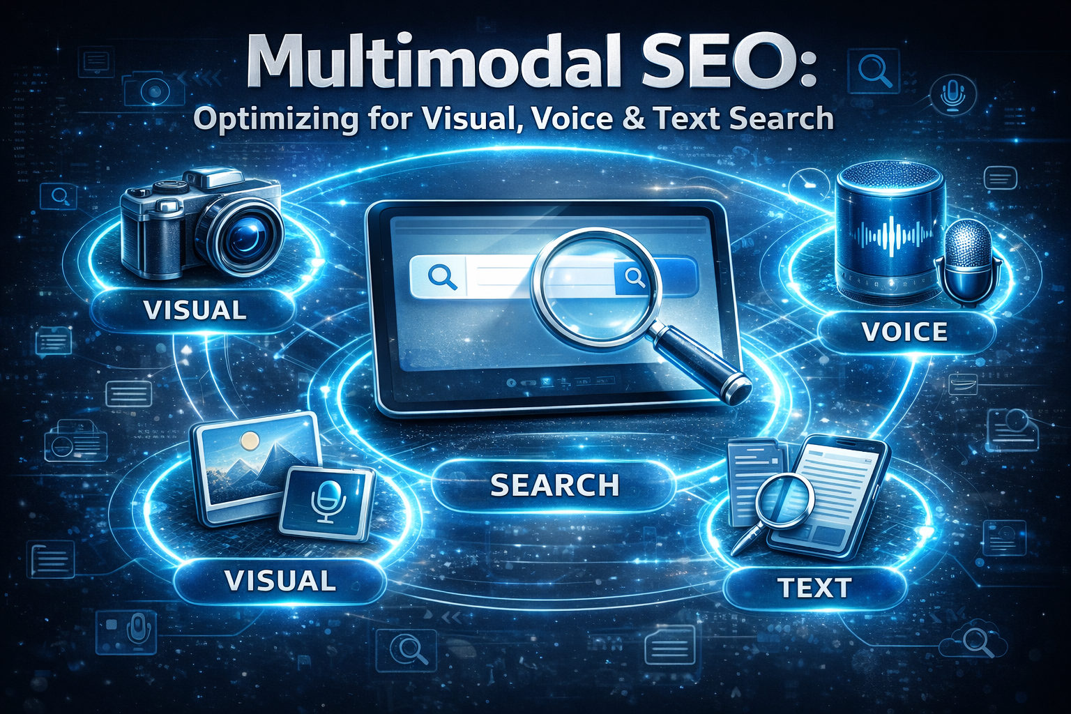 Multimodal SEO: Optimizing for Visual, Voice & Text Search